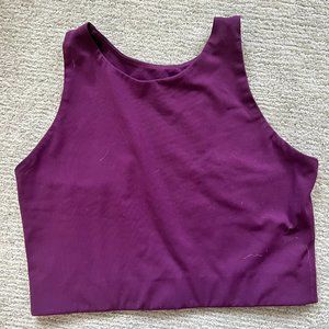 Girlfriend Collective Dylan Tank Bra Size XL in Purple